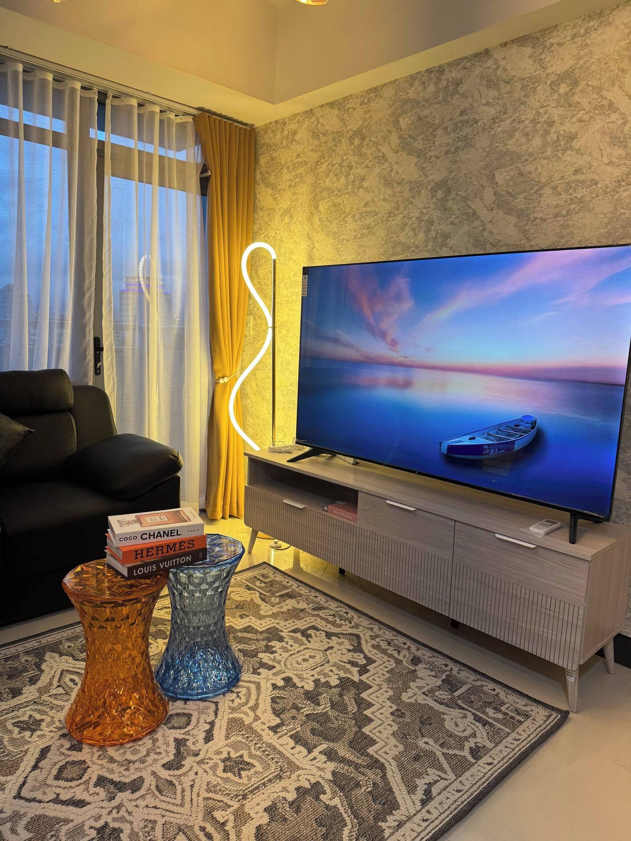 Condo, 2 phòng ngủ, phù hợp cho người khuyết tật, ban công | Phòng khách