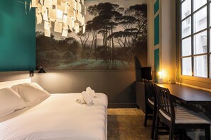 Apartamento | 1 quarto, espaço de trabalho para notebook, roupa de cama