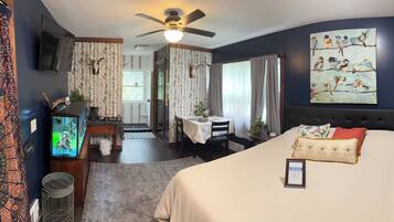 1 chambre, fer et planche Ă repasser, Wi-Fi gratuit, draps fournis