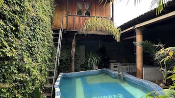 Indoor pool, outdoor pool