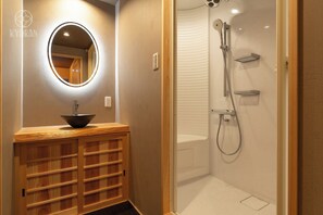 Hair dryer, towels