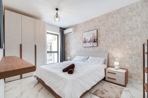 2 多间卧室、熨斗/熨衣板、免费 WiFi、床单