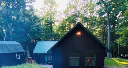 Iron River Luxury Cabin with dock, firepit & deck