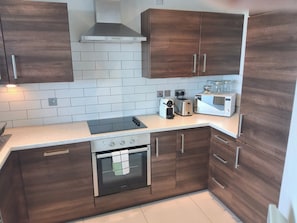 Microwave, oven, stovetop, dishwasher