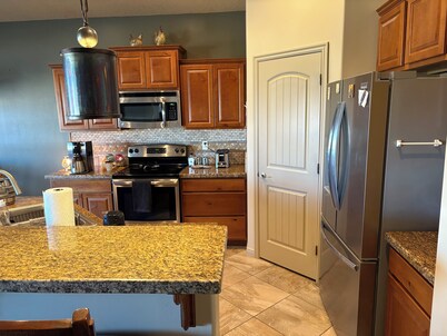 3-bedroom house in enchanting Mesquite with WiFi, AC