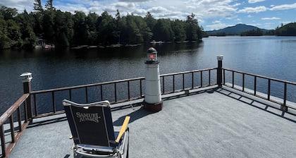 Charming 2-bedroom cabin on the water! Featuring boathouse and dock Saranac Lake