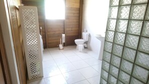 Shower, hair dryer, towels, soap - LABE KAZ KREYOL Creole house 5min from the sea, surf spot and town center (Le Moule)