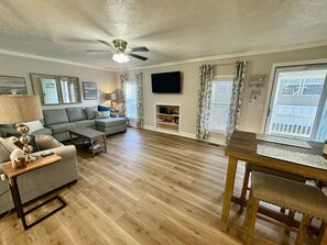 Smart TV, video games, foosball