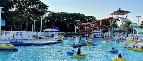 Indoor pool, outdoor pool