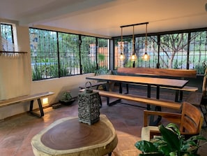 Dining - La Quinta Luna with heated pool - Malinalco, Mexico's magical town (Malinalco)