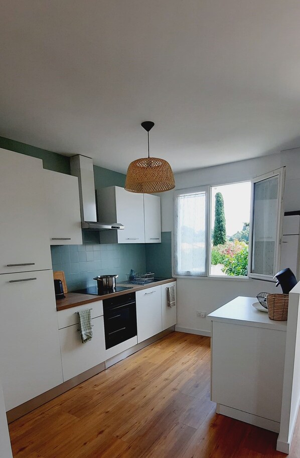 Microwave, oven, stovetop, dishwasher