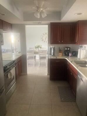 Microwave, oven, stovetop, dishwasher