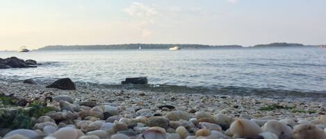 Sun-loungers, beach towels