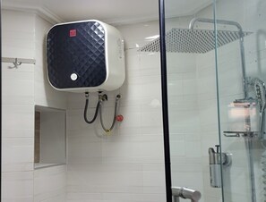 Towels, soap, toilet paper