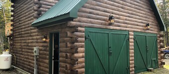 Charming cabin in wonderful New Sweden with 80 acres of woods and trails