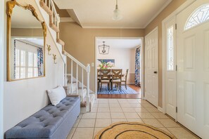 Living area - Serene Modern Getaway with Pool&games (Columbus)