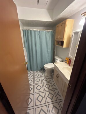 Towels, soap, toilet paper