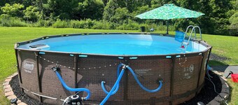 Cozy campground in serene Coeburn with AC