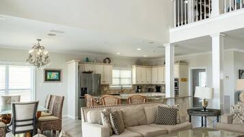 Smart TV, fireplace, DVD player, table football