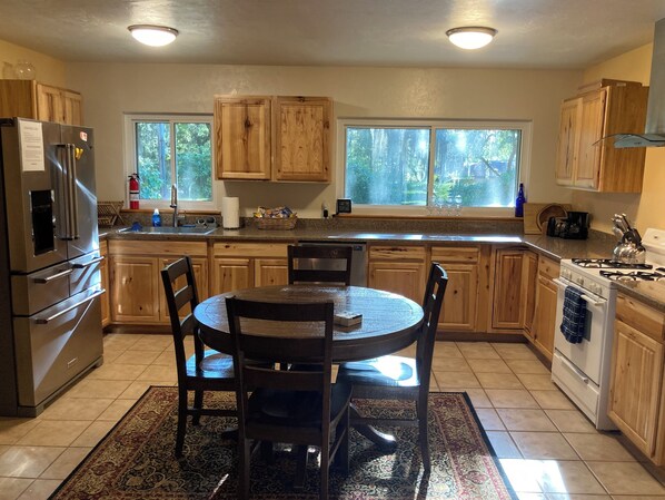 Microwave, oven, stovetop, dishwasher