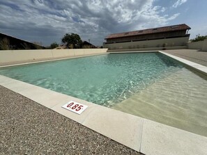 A heated pool