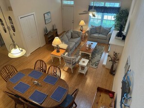 TV, fireplace - Kiptopeke Condo (Cape Charles)