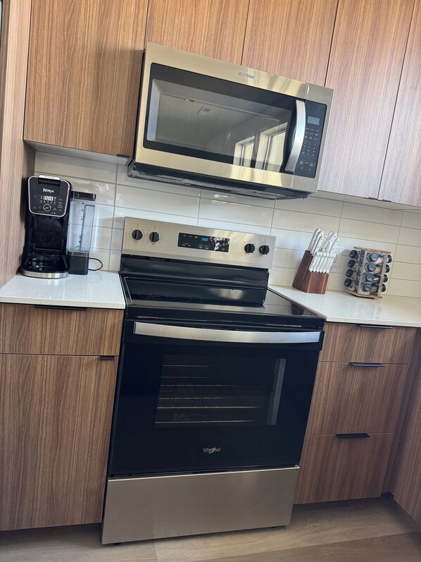 Microwave, oven, stovetop