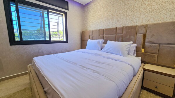 Deluxe Penthouse, 2 Bedrooms, Garden View | Iron/ironing board, free WiFi - Golf Star - Luxury Holiday Homes (Tangier)