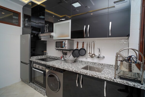 Microwave, oven, stovetop