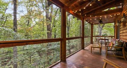Walk to Blue Ridge Lake | Hot Tub & Fire Pit | 4BR Luxury Mountain Cabin