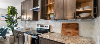 Modern 4BR Retreat w/Lake Access, Firepit, BBQ Patio. Perfect for families!