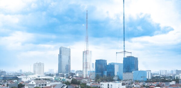 Căn hộ dành cho gia đình, quang cảnh thành phố | Hiên