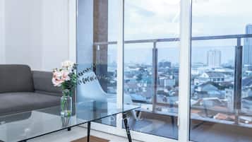 Familienapartment, Stadtblick | Wohnbereich