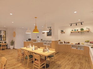 Desayuno buffet diario (INR 500 por persona)
