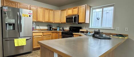 Microwave, oven, stovetop, dishwasher