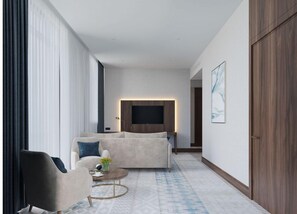 Luksus-dobbeltrom | Skrivebord og skrivebord for bærbar PC