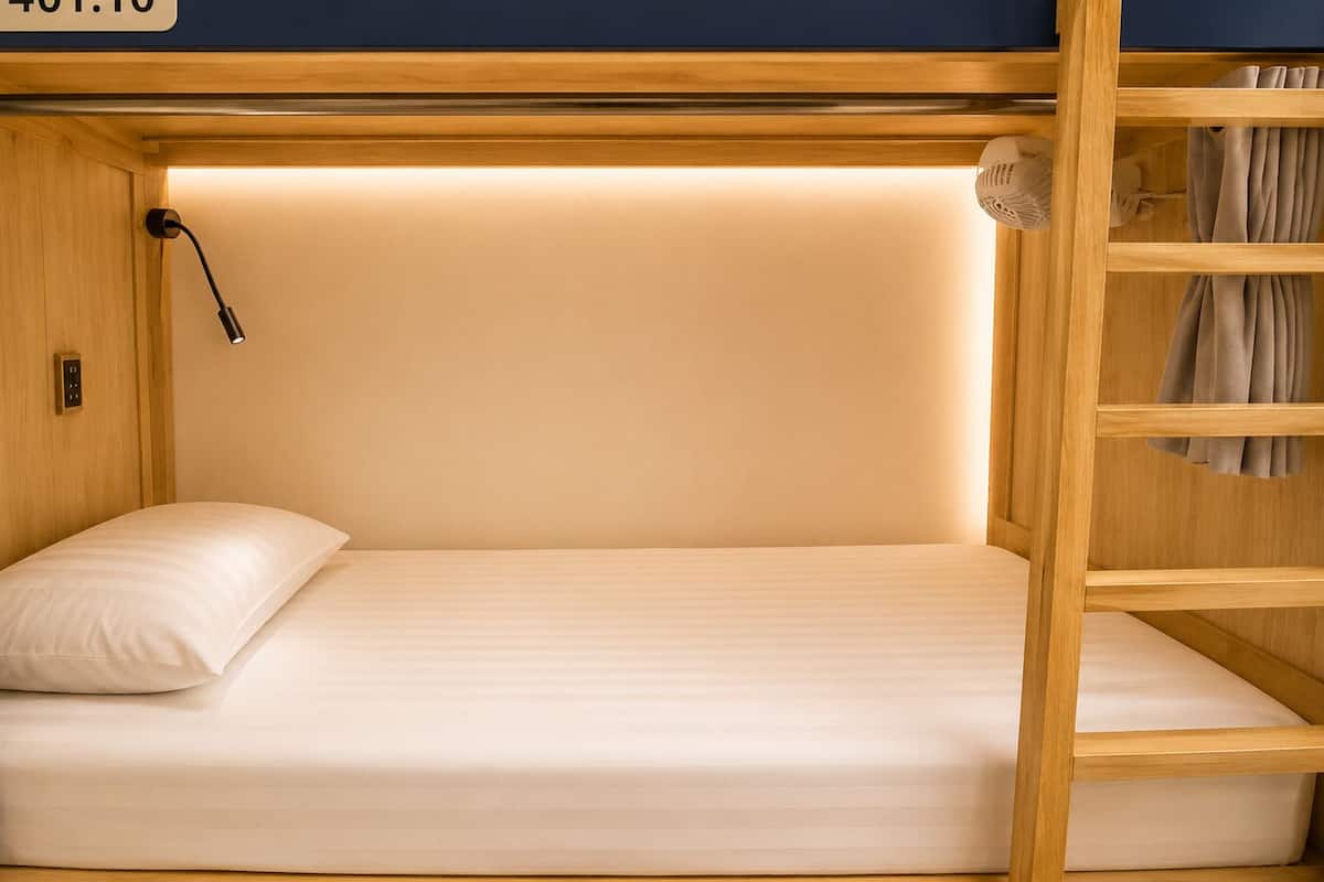 Safe på rommet, skrivebord, blendingsgardiner og wi-fi (inkludert)
