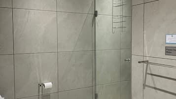 Comfort Double Room, Patio, Garden View | Bathroom | Free toiletries, hair dryer, towels, soap