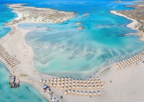 Sun-loungers, beach towels