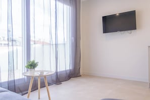 Suite estudio familiar, balcón, vistas al mar | Wifi gratis
