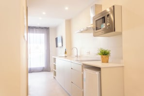 Suite estudio familiar, balcón, vistas al mar | Wifi gratis