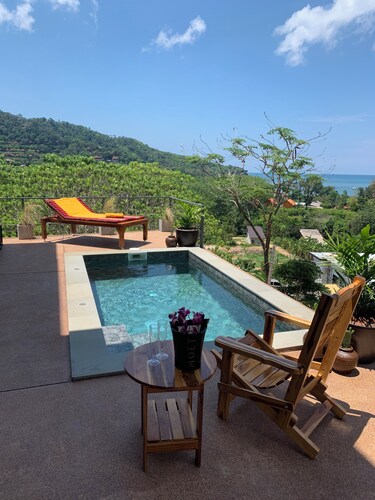 Boho-Luxe Pool Villa with Simply Amazing Views by Setting Sun Boutique Homes