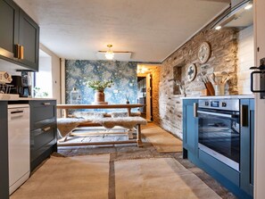 Microwave, oven, dishwasher, highchair