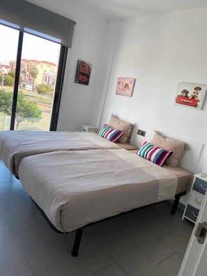 2 bedrooms, iron/ironing board