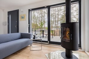 House | Living room - Holiday Home by Lake Wiselka With Sauna (gmina Wolin)