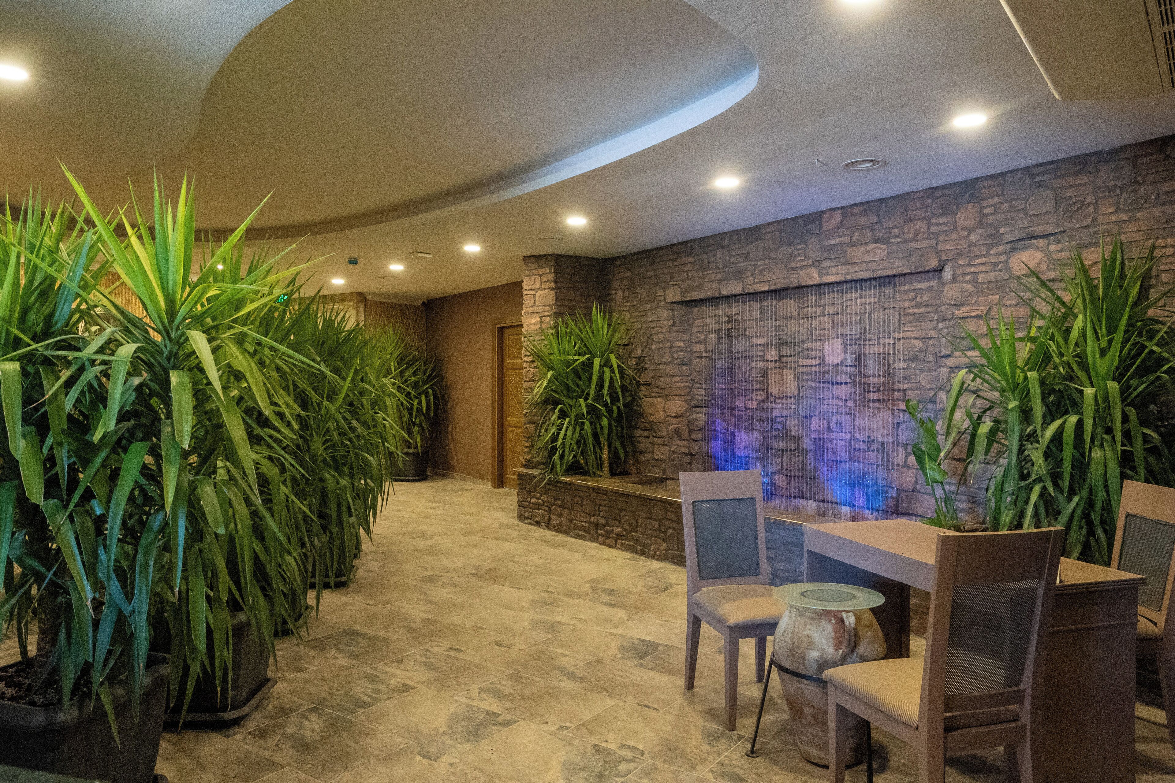 Behandelingskamers voor koppels, een sauna, een stoombad