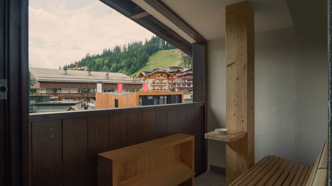 Blick von der Unterkunft