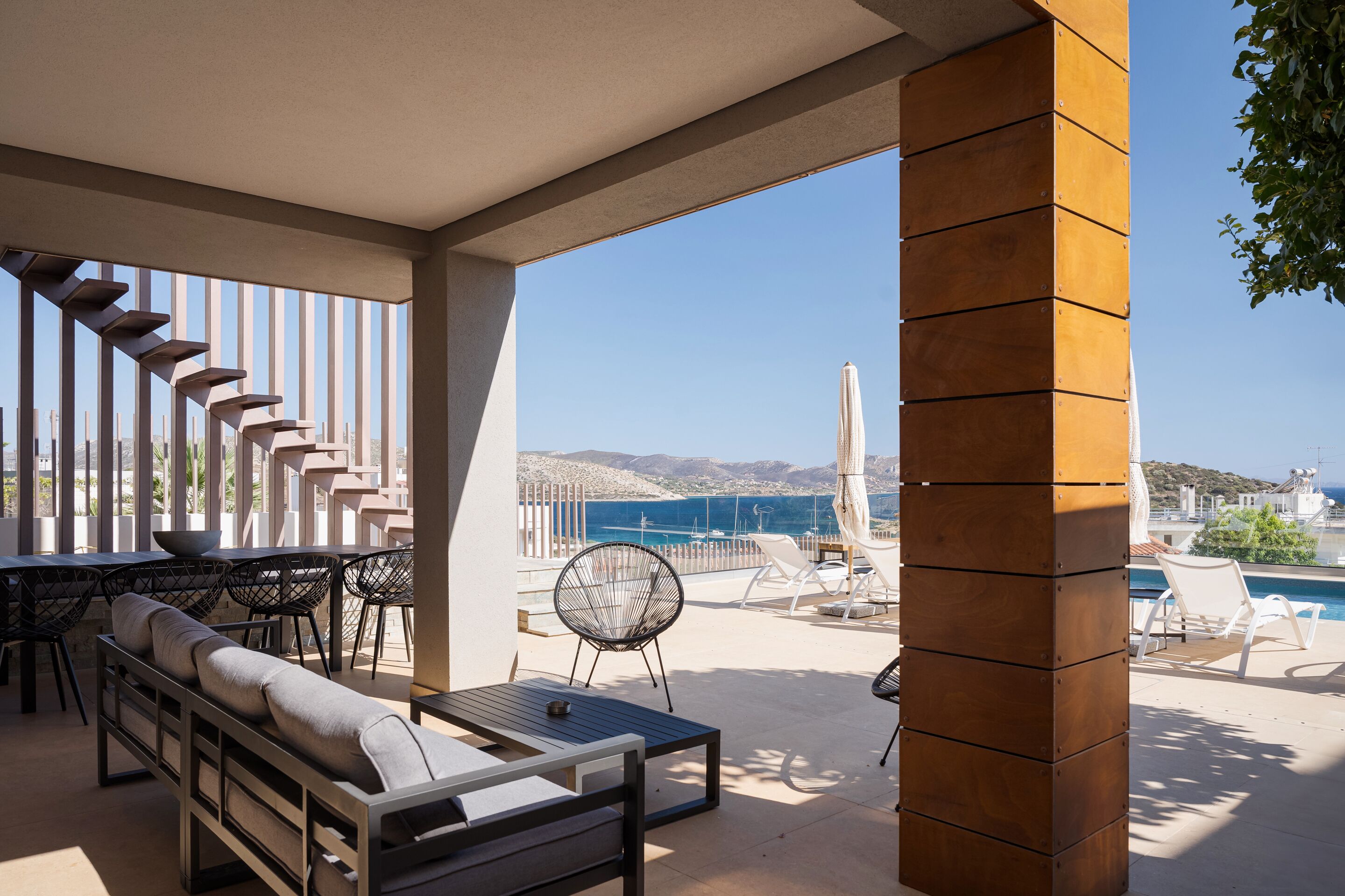 Luxury Villa, Sea View | Terrace/patio