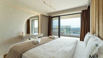 Premium bedding, down comforters, memory foam beds, blackout drapes