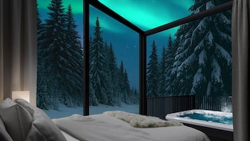 Superior Chalet | Premium bedding, desk, iron/ironing board, free WiFi